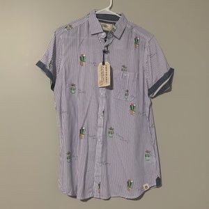 Cactus Short Sleeve Button Up